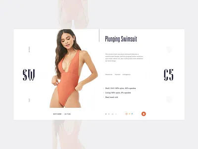 SW - info V.2 bag cart clean design fashion product shop swimwear ui user user interface ux web web design