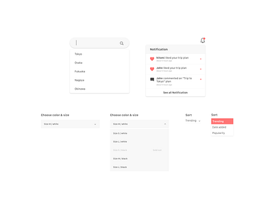 DailyUI027 : Dropdown app daily 100 challenge daily ui dailyui design dropdown sketch ui