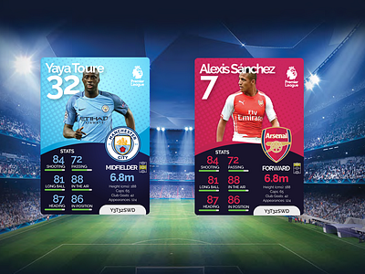 Football Trading Card Concepts branding cards cards design design illustration