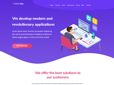 Smartyapp app design ui web