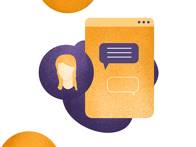 Profile Chat chat design illustration people profile women work