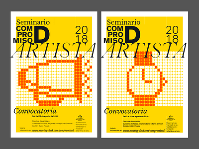 Compromiso.D Posters call orange poster submission yellow