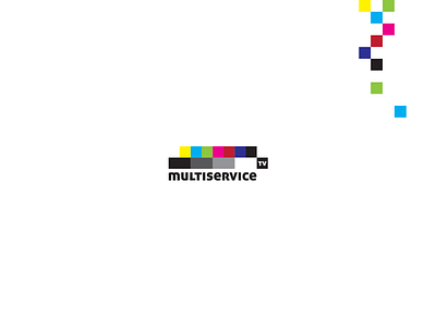 Multiservice.tv 404ideas colors concept corporate branding design designer illustration illustrator logo logo design logo design concept logo designer logotype logotype design logotypes pixel pixels services test screen tv