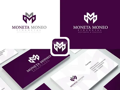 M M | moneta Moneo Financial Logo app branding clean creative design flat icon icons illustration illustrator letter logo m logo minimal mm