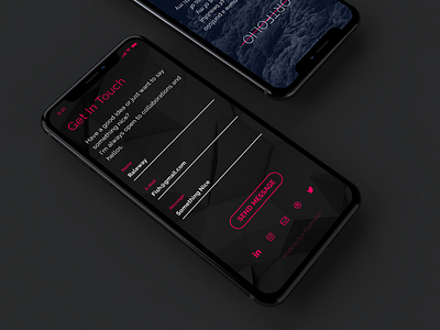 Get in Touch app app design design forms get in touch iphone mobile ui ux uid ux web site design