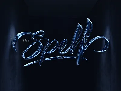 The Spell 3d angeloknf black blue brush calligraphy color design font hand lettering handlettering illustration inspiration lettering logo photoshop procreate script type typography