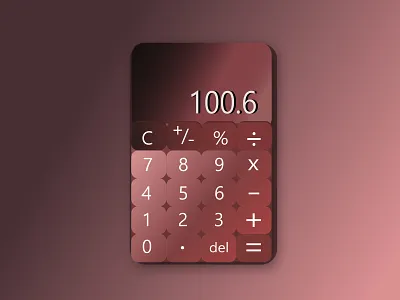 UI Challenge 004 Calculator affinity designer affinitydesigner calculate calculator daily 100 daily 100 challenge daily ui daily ui 004 daily ui challenge dailyui dailyui 004 numbers red ui design