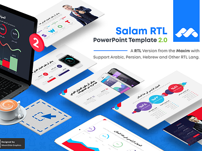 SalamRTL - Pro RTL Text PowerPoint Template arabic creativemarket hebrew infographic maxim meemslide persian pitchdeck powerpoint prsentation rtl rtl text slide slide deck template