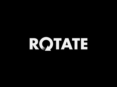 rotate wordmark clean design flat illustration logo rotate simple typography vector wordmark