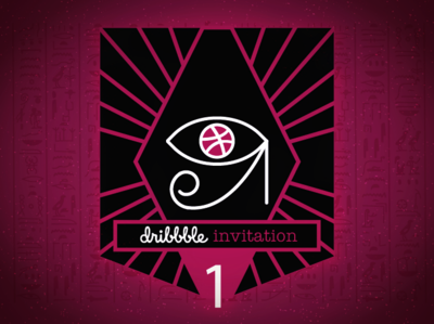 Dribbble invite draft dribbble egypt eye horus invitation invite invite giveaway pharaoh