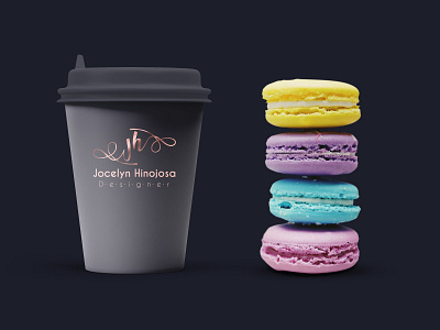 Coffe time 3d diseño de logo marca mock up