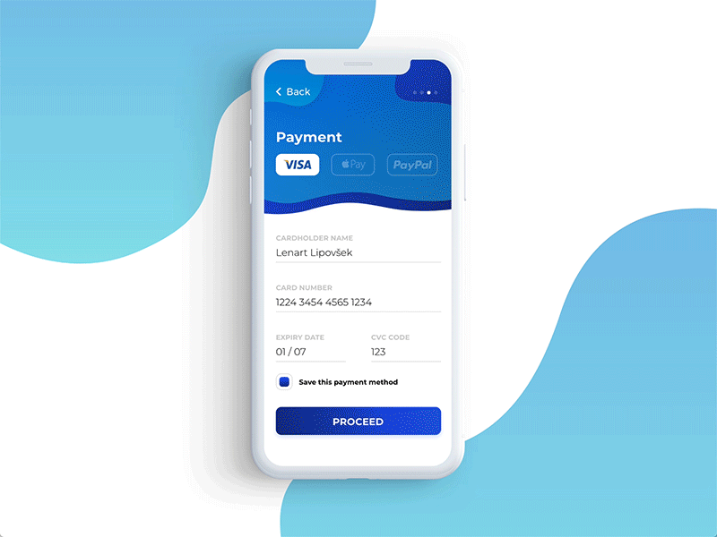 UI Design - Credit Card by Lenart Lipovšek on Dribbble