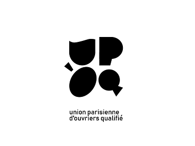 UP'OQ branding character clean customtype design france icon identity lettering logo logotype mark minimal paris symbol type typography