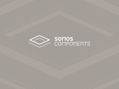 Somos Components logo geometric pattern logo minimal