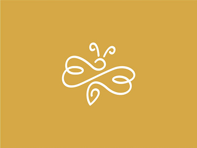 Monoline Butterfly Logo Icon animal beauty butterfly design flat fly geometric graphic icon idea logo luxury metamorphosis monoline natural nature royal simple symbol vector