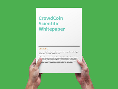 Scientific Whitepaper concepts cryptocurrency design graphics mockups