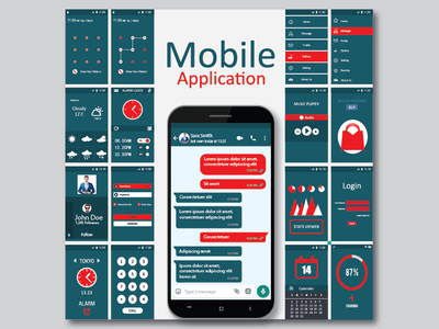 Mobile Application Design concept creator facebook homepage illustration interface design landing ui design ux design web design