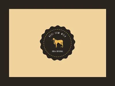 Desi Cow Milk Logo android animation app branding colour design dribbble flat icon illustration ios lettering logo minimal typography vector web