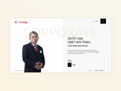 Johawaki Corporate adobe xd corporate website interface design minimal uidesign ux ui website