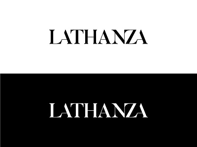 Logotype Lathanza brand branding design identity ligature ligatures logo logotype mark modern monogram sign simple symbol type typography