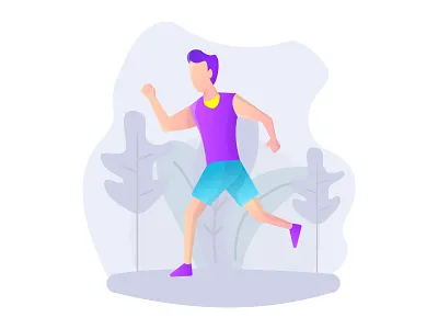 Jogging illustration jogging run