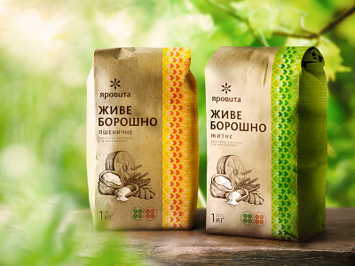 Yarovita branding flour food and drink illustration krylia fmcg branding logo naming package packaging design yarovita