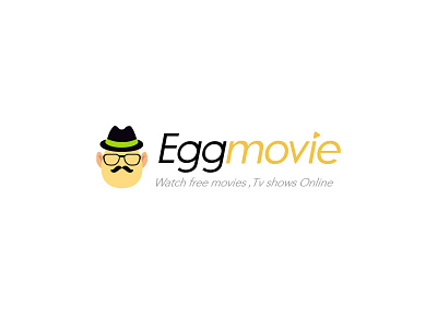 Eggmovie logo - 鸡蛋电影 logo 吉祥物 插画