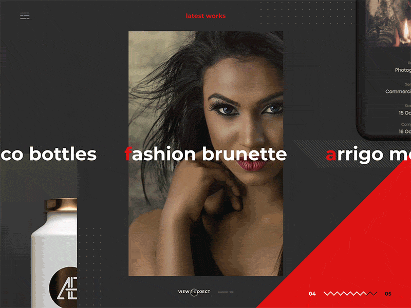 Markus – Pjax pages transition animation bold clean creative modern motion portfolio premium principle template themeforest ui ux