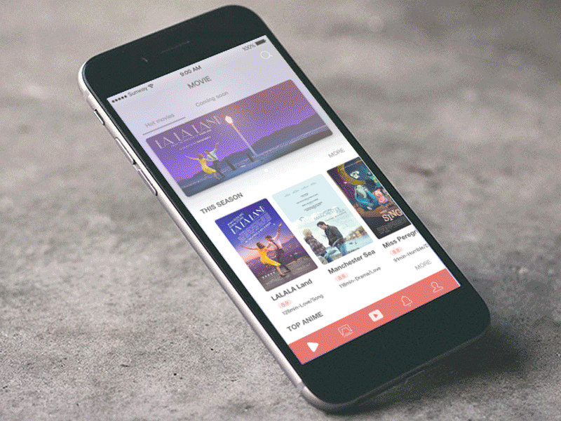 Motion Movie ticket App animation app branding design icon illustration lettering type typography ui ux web