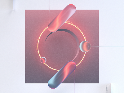 Faded IV 3d c4d cinema 4d concept design glow gradient illustration light logo neon neon lights octane octanerender typography vibrant