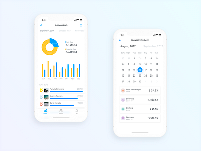 Data statistics app ui