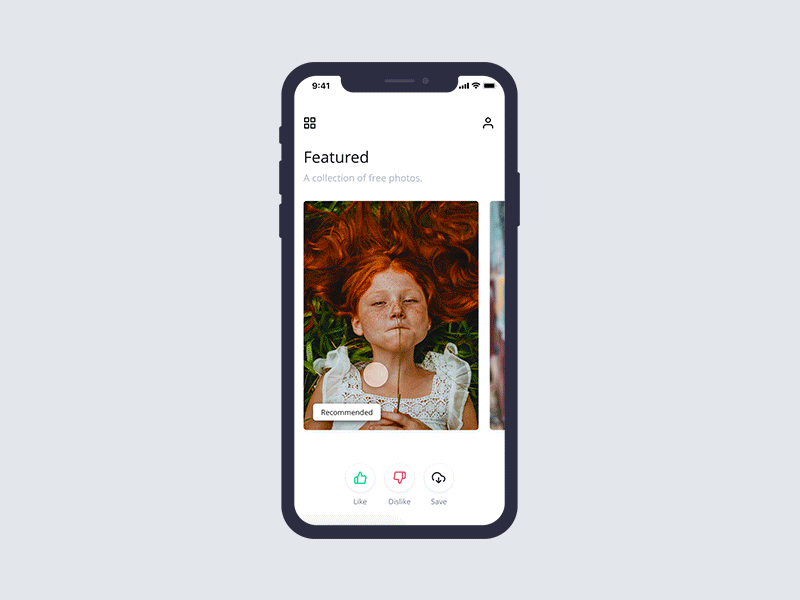 Walpaper App UI Design for iOS app design clean app design clean ui ios 12 ios app design ios app ui shot ui uidesign ux