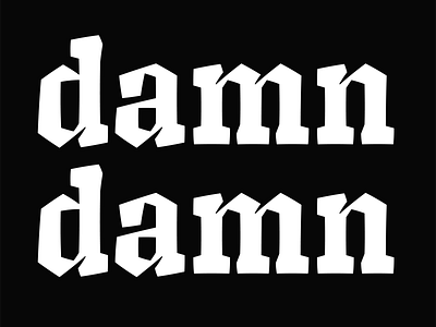 Damn type type design typecooker typeface typography