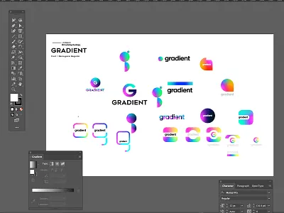LOGOTen | Gradient adobe branding cc2019 color design gradient icon illustration illustrator logo type typography vector