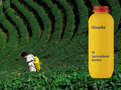 Create 3D Agriculture Bottle for Branding 3d agriculture bottle branding design dribbble free mockup psd