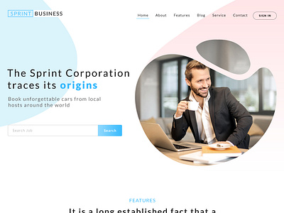 Sprint business Company Web Design business site sprint business