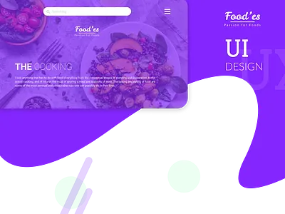 Food'es Website UI/UX Design application design figma figmadesign uiux