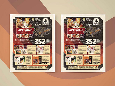 Ad & Flyer Design: Art of Atari Retrospective ad design adobe indesign adobe photoshop advertisement advertising advertising campaign advertising design comic books design flyer flyer design graphic design layout design marketing marketing campaign print ads print design typogaphy video game art video games