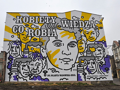 MURAL: Women Know What They Do andrzej wieteszka feminism illustration mural street art wall painting