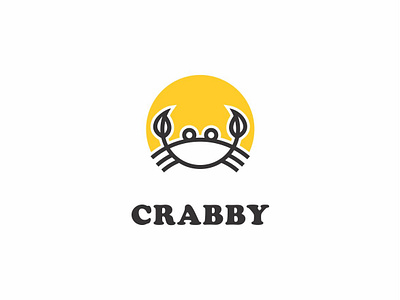 Crabby animal beach branding character concept crab crabby creative design icon idea identity logo mascot nature restaurant sea sea food water wildlife