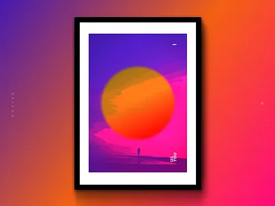 U&You designlove graphic art kidmography neon colors poster a day poster art poster challenge