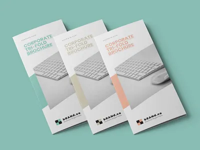 Tri Fold Brochure Design agency brochure business clean corporate creative elegant layout magazine ads minimal minimalist modern multiple multipurpose professional simple template trifold brochure