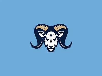 Ossett United FC - Ram's Head animal branding crest football horn identity illustration mark mascot ram sheep shield soccer sport sport branding type vector yorkshire