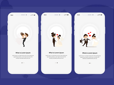 Onboarding Screens design mobile app uiux