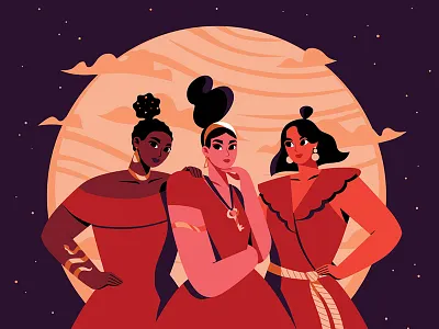 Hecate animation character folktaleweek illustration magic mythology vectors witch women women in illustration womenwhodraw