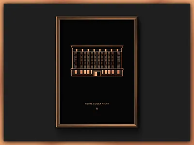 Famous Club in Berlin design flat illustration vector