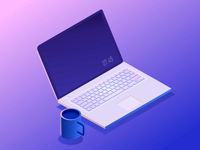 Isometric Workspace design isometric vector