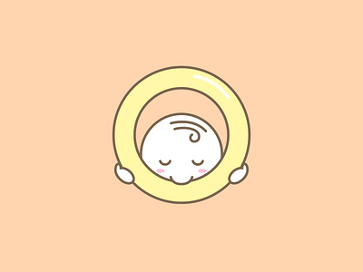 Logo for baby biscuits baby branding design icon logo