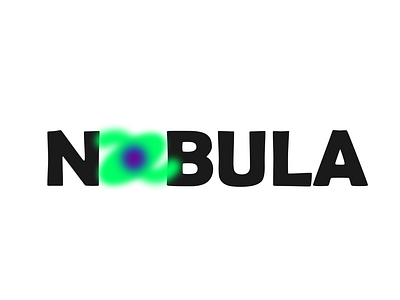 Nebula cloud cosmos design flat gradient icon illustration logo phenomena space space age space exploration star text typography vector