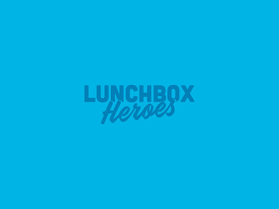 Lunchbox Heroes branding charity design food logo lunchbox type typography vector wordmark